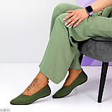 Зелені оливкові легкі жіночні текстильні балетки колір на вибір доступна ціна взуття жіноче, фото 6