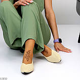 Бежеві легкі жіночні текстильні балетки колір на вибір доступна ціна взуття жіноче, фото 4