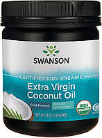 Swanson Coconut Oil USA cертифікована кокосова олія Свансон без ароматизаторів 454 г США