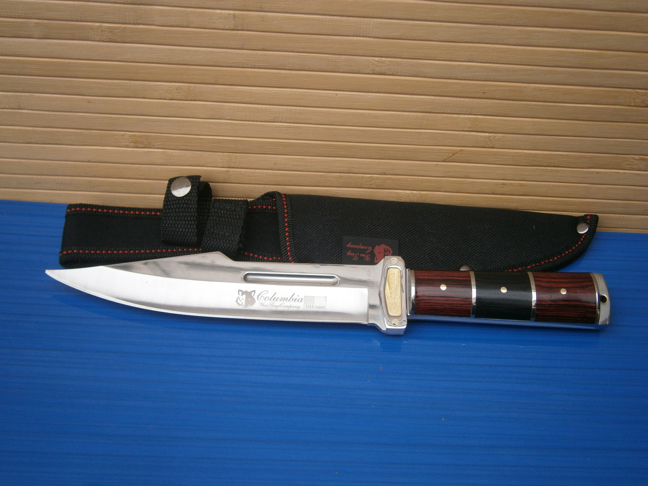 Ніж фултанг мисливський Columbia Рremium A16 в чохлі 30 см, фото 1