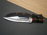 Ніж фултанг мисливський Columbia Рremium A16 в чохлі 30 см, фото 5