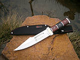 Ніж фултанг мисливський Columbia Рremium A16 в чохлі 30 см, фото 8