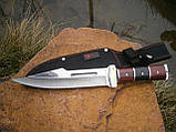Ніж фултанг мисливський Columbia Рremium A16 в чохлі 30 см, фото 7