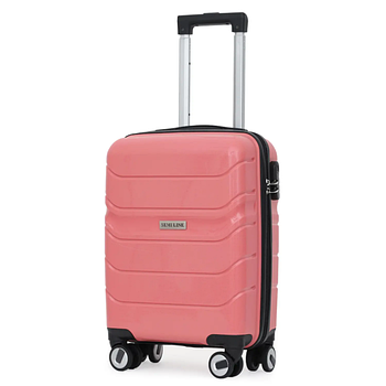 Дорожня Валіза на колесах для подорожей Semi Line 20" (S) Pink (T5615-1) Польща
