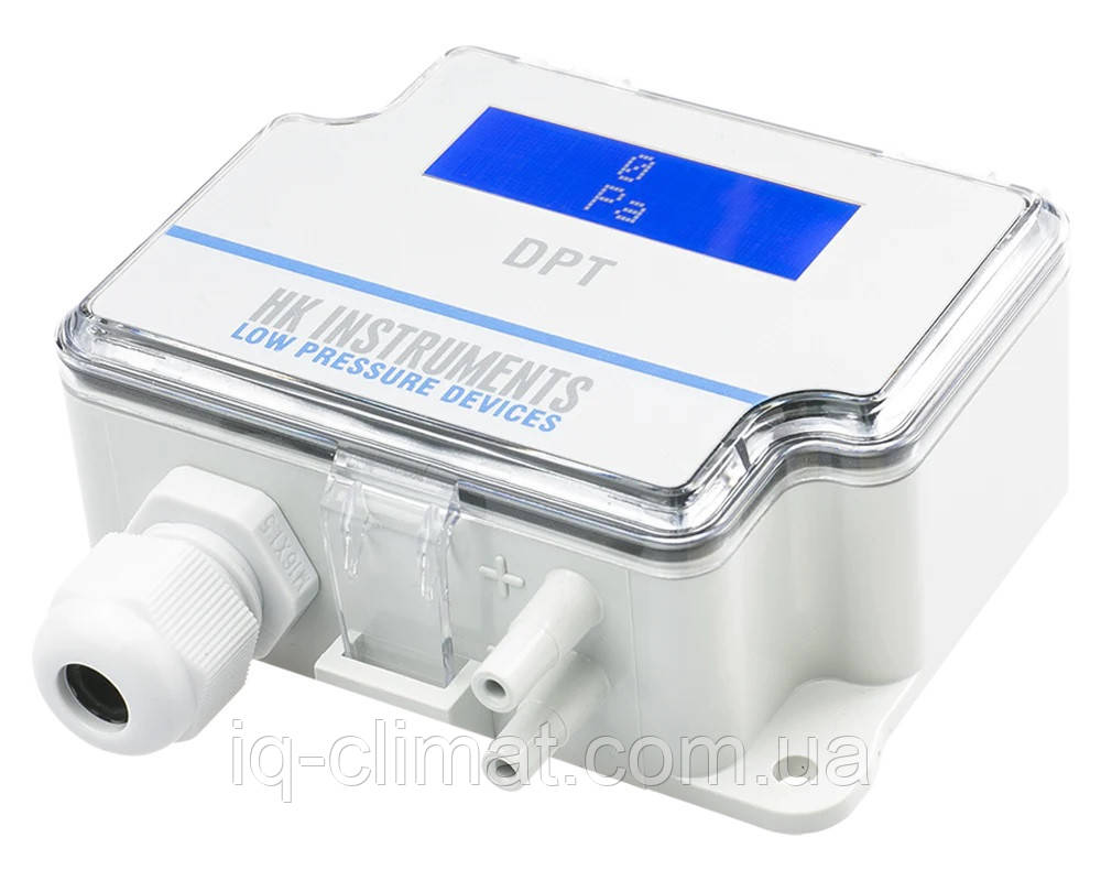 DPT250-R8-D Датчик тиску повітря з дисплеєм, діапазон -150...250Па, HK Instruments (Фінляндія)