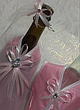 Одежки для весільного шампанського "Шик" рожеві, фото 2