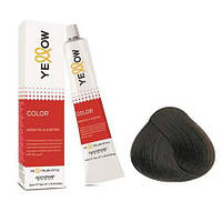 Краска для волос - Yellow Permanent Cosmetic Coloring Cream 100 мл Италия 5 Світлий шатен