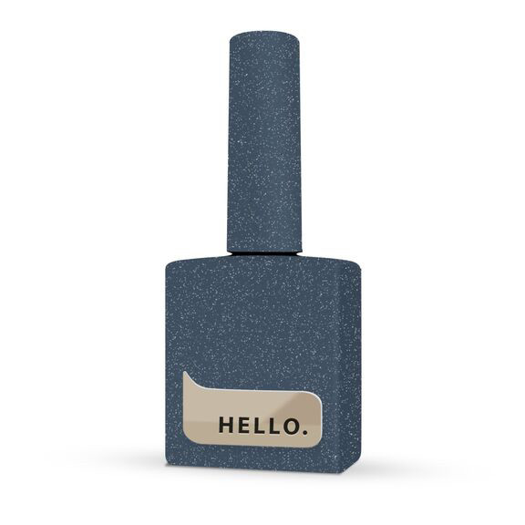 HELLO REFLECTIVE GEL POLISH, DARING, ГЕЛЬ-ЛАК, ТЕМНО-СИНІЙ ЗІ СРІБНИМИ СВІТЛОВІДБИВАЮЧИМИ ЧАСТИНКАМИ, 15 ML