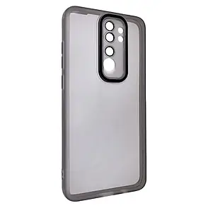 Силіконовий чохол Solid Color із захистом камери Xiaomi Redmi Note 8 Pro Black, фото 1
