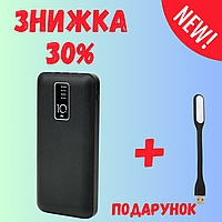 Повербанк Power Bank HEPU HP965 10000 mAh Цвет черный 2.1A 5W 1 USB/Type-C/MicroUSB/Lightning/black