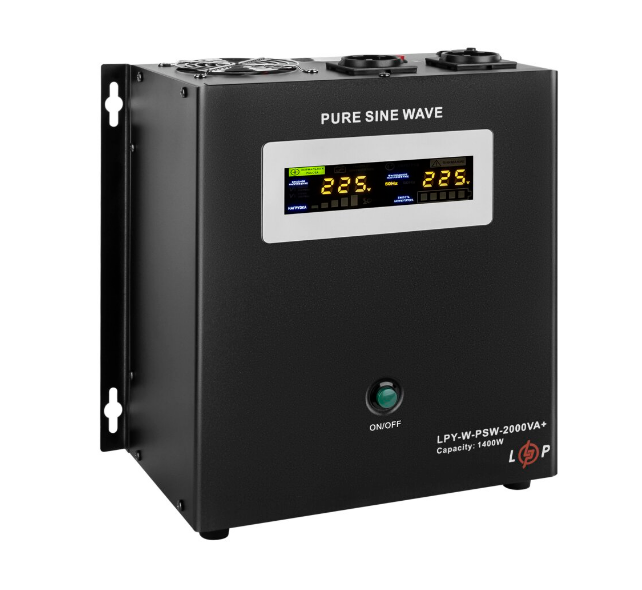 ДБЖ з правильною синусоїдою 24V LPY- W — PSW-2000VA+ (1400 Вт)10A/20A, фото 1