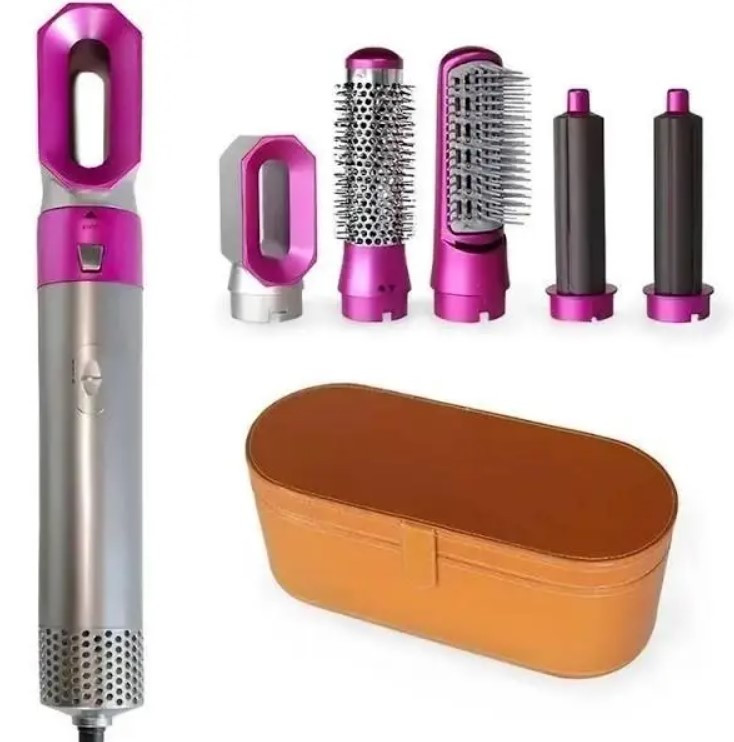 Стайлер для волосся 5 в 1 Hair Brush 9234, рожевий
