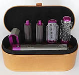 Стайлер для волосся 5 в 1 Hair Brush 9234, рожевий, фото 5