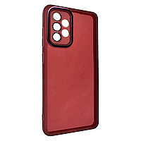 Силіконовий чохол Solid Color із захистом камери Samsung A52 / A52S Red