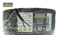 Провід мідний, кабель плоский ВВГ нг 2х2,5 Каблекс Одеса (кратно 5м) ПОВНОМіРНИЙ