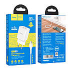 Адаптер мережевий Hoco Micro USB Cable Maker dual port charger set N25 |2USB, 2.1A| білий, фото 5