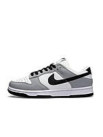 Женские кроссовки Nike SB Dunk Low PRM White Grey Black(Найк дунк)