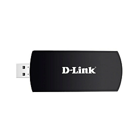 Бездротовий адаптер  D-Link DWA-192 802.11ac, USB Black
