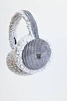 Навушники хутряні з регулятором TEDDY з вельветом 0220-1 KENT&AVER one size Іній