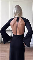 Женское вечернее платье макси с открытой спиной ткань: вискоза Мод 121