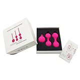 Набір вагінальних кульок, Вагінальні кульки зі зміщеним центром, Тренажер Кегеля, Інтимні іграшки, фото 3