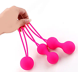 Набір вагінальних кульок, Вагінальні кульки зі зміщеним центром, Тренажер Кегеля, Інтимні іграшки, фото 6