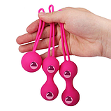 Набір вагінальних кульок, Вагінальні кульки зі зміщеним центром, Тренажер Кегеля, Інтимні іграшки, фото 9