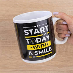 Кружка Гигант Start today with a smile,1000 мл