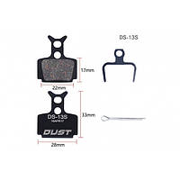 Колодки тормозные полуметалл disc DUST DS-13S Formula R1 Racing, T1, R1, RO, C1, CR3, Mega, The One, RX, RR1