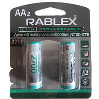 Аккумулятор AA Rablex 2700mAh NiMH , 1шт (блистер по 2шт) HR6