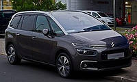 Дефлекторы окон (Ветровики) Citroen C4 Grand Picasso 2013-2022 (скотч) HIC