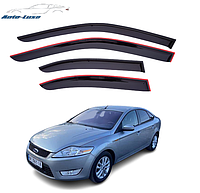 Дефлекторы окон (Ветровики) Ford Mondeo IV седан 2007-2014 (скотч) Cobra