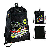 Сумка для взуття Kite Hot Wheels 46x33 см чорна (HW24-601M-1), фото 3