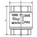 Зворотний клапан для води ITAP York DN 1" з полімерним штоком (Італія) 103, фото 3