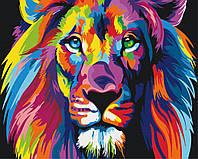 Картина по номерам - Радужный лев