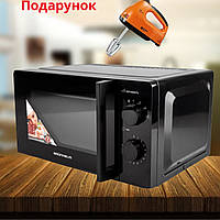 Мікрохвильова піч Grunhelm чорна потужна 20MX708 мікрохвильовка мікроволновка гарантія