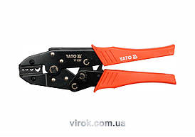 Кліщі для обтискання і зачистки проводів YATO, L=230 мм. 20-8 (AWG), 1.5-10 мм2 [5/30]