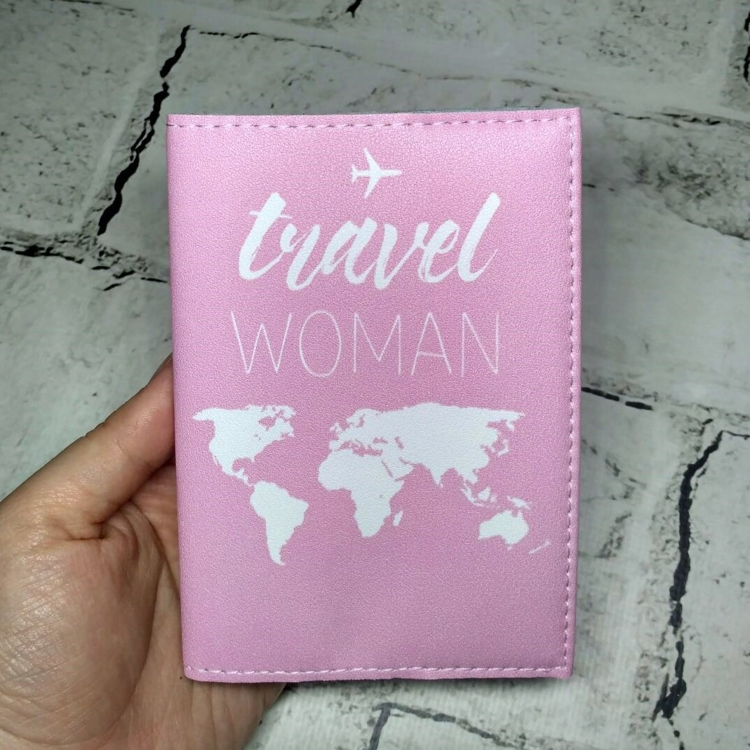 Обкладинка для загранпаспорта Travel Woman екошкіра Passporty