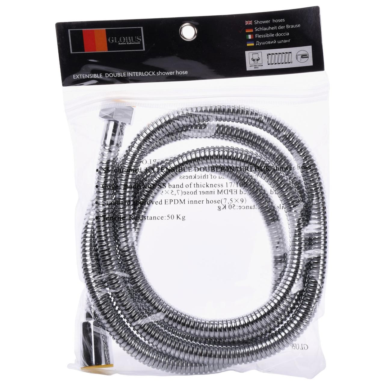 Шланг для душу Globus LUX 150 см (нержавіюче обплетення) FH-803-150, фото 1