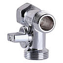 Кран-трійник кульовий ARCO 1/2 "x3/4 "x1/2 для пральних машин 0233510, фото 3