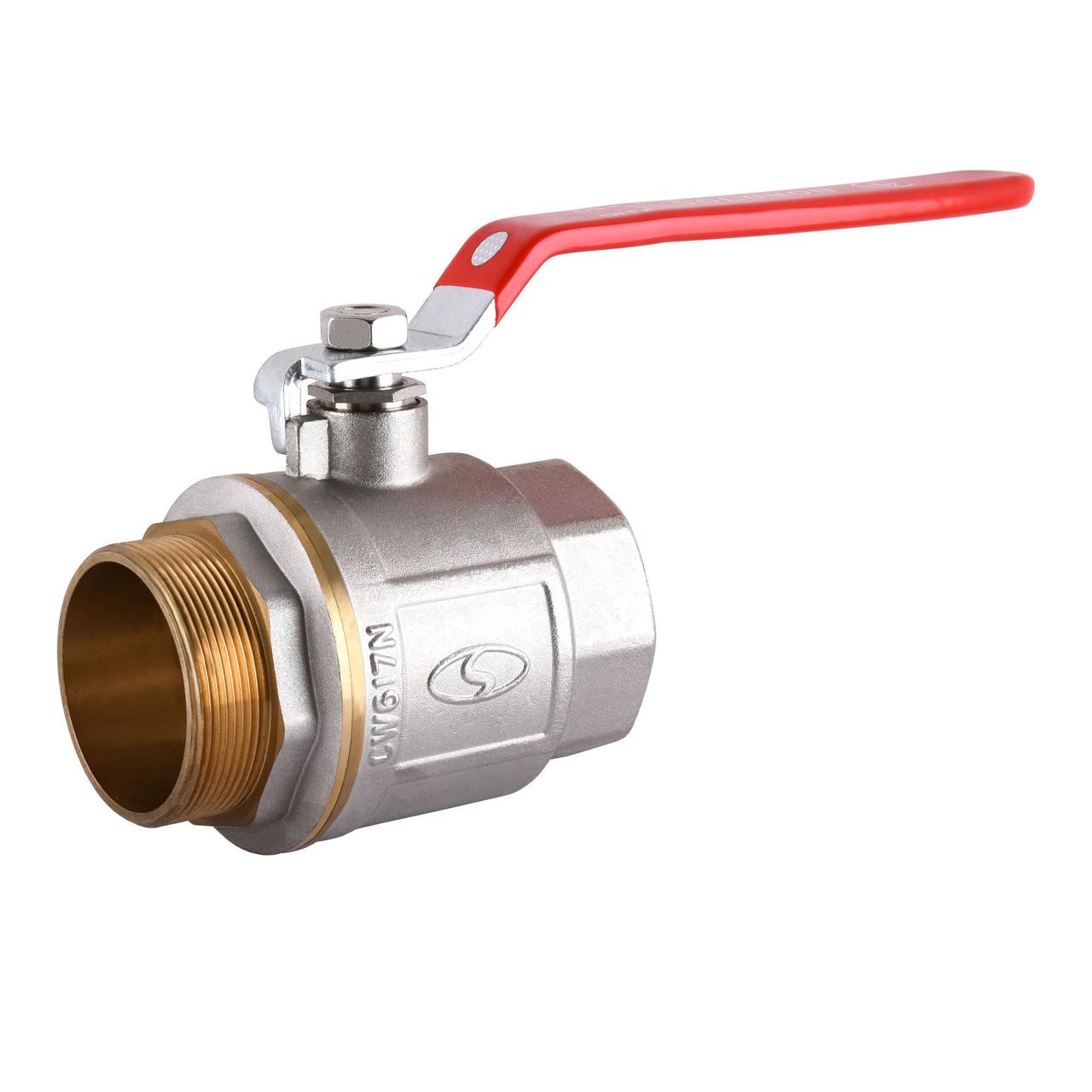 Кран кульовий Solomon DN 2 1/2" (PN 40) внутрішній-зовнішній (B1002FM), фото 1