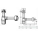 Сифон для раковини VIEGA 1 1 1/4 x 1 1/4" пластик білий пляш. с/г 573966 (103927), фото 3