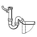 Сифон для раковини VIEGA 1 1/2"х40 з відведенням, 45° пластик білий трубний б/г 101800, фото 3