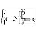 Сифон для пісуара VIEGA пластик пляшка. 112271, фото 3