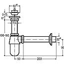 Сифон для раковини VIEGA 1 1/4<unk> х1 1/4" хром-після з/г 366681, фото 2