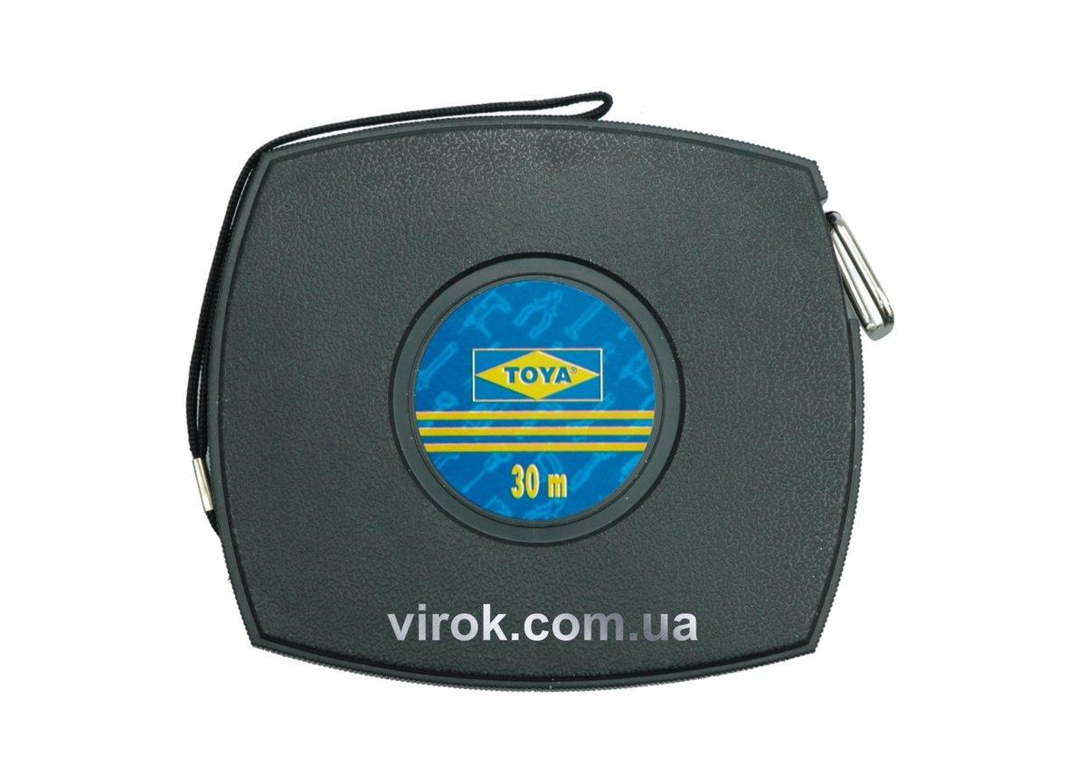Рулетка мірна стрічка сталeва VOREL : L= 50 м х 10 мм [10/30]