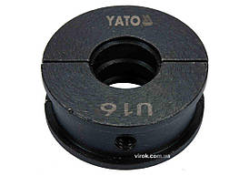 Насадка для прес-кліщів YT-21750 YATO : U16 мм [50]