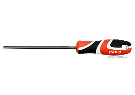 Напильник по металу YATO, круглий l=150 мм, #3 [20/80]