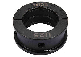 Насадка для прес-кліщів YT-21750 YATO : U25 мм [50]