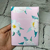 Обкладинка для паспорта жіноча Квіти екошкіра Passporty